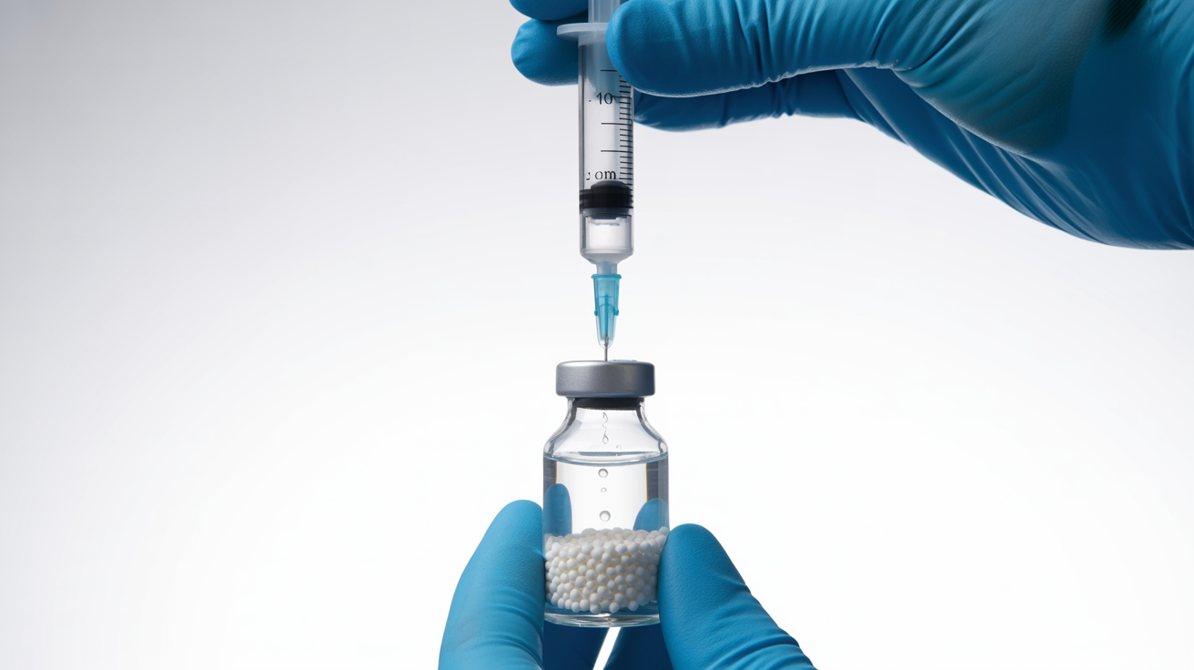 Inject Water Into the Peptide Vial